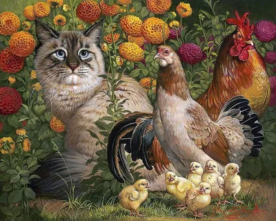 кот и птичка / смешные картинки и другие приколы: комиксы, гиф анимация,  видео, лучший интеллектуальный юмор.