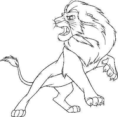 Раскраска лев для детей распечатать бесплатно | Раскраски, Рисунки  животных, Рисунки