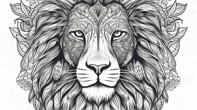 Раскраска Муфаса - Король лев распечатать - Король Лев