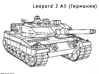 Раскраска танк ПТ-76 | Minana.ru