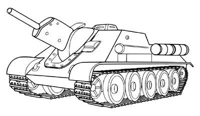 Раскраска танка Т-90 онлайн