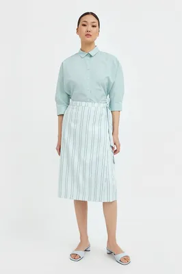 Бежевая юбка-карандаш с запахом купить, цены на Женская одежда и костюмы в  интернет магазине женской одежды M-FASHION