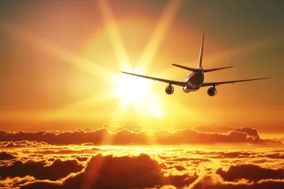 Самолет в небе стоковое фото. изображение насчитывающей пассажир - 45852974