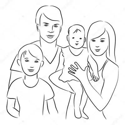 Счастливые люди семьи из четырех человек Стоковое Фото - изображение  насчитывающей положительно, родители: 14165242
