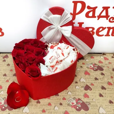 Сердце из 45 роз «Алый закат» — купить по выгодной цене ( 6 640 руб. руб.)  | Заказать с доставкой цветы, сладости и игрушки в интернет-магазине  «Свежие цветы» в Москве