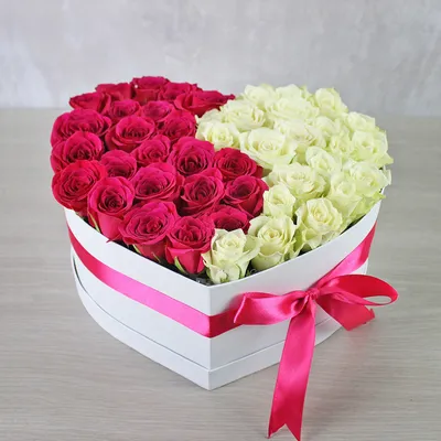 Букет-сердце из 31, 43 роз - купить с доставкой от ElitBuket