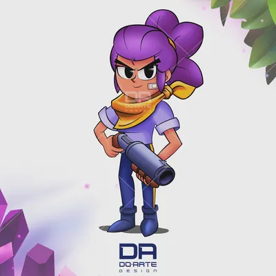 Coloring page Brawl Stars Beautiful Shelly Print