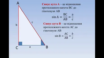 Синус, косинус и тангенс острого угла прямоугольного треугольника -  презентация онлайн