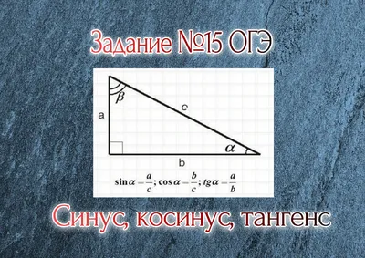 Презентація. Синус, косинус, тангенс