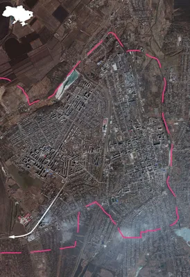 Бахмут со спутника - как выглядят разрушенные окрестности - 24 Канал