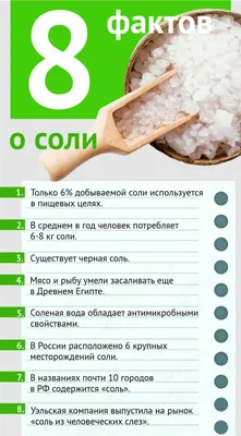 Интересные факты о соли: ТОП 15