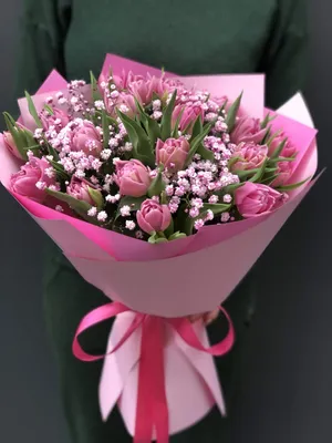 Букет цветов тюльпаны, 15шт - купить с доставкой в Тюмени в Перекрёстке