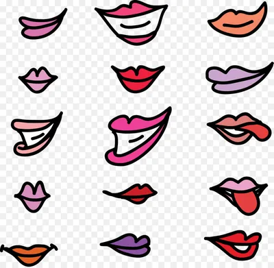 улыбка мультяшный дизайн губ PNG , Улыбка, Зуб, Рот PNG картинки и пнг PSD  рисунок для бесплатной загрузки