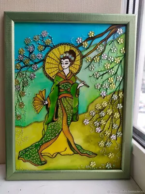 Картина на стекле Золотые листья 40х50 см купить недорого в  интернет-магазине товаров для декора Бауцентр