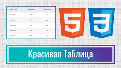 Красивые таблицы на CSS - YouTube