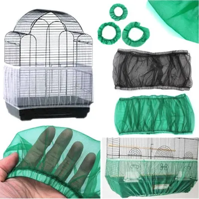 Сетка для клетки птиц Aliexpress Nylon mesh bird cage, skirt cover, Easy  seed cleaning, bird protection, bird cage, accessories, parrot Air net,  bird cage - «Не хотите заводить попугаев потому, что от