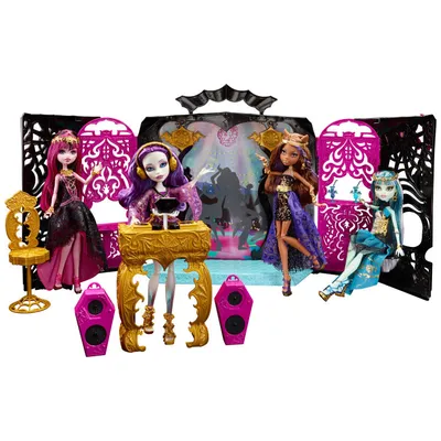 Игровой набор Monster High 13 Желаний. Монстростическая вечеринка + кукла  купить по цене 17090 ₸ в интернет-магазине Детский мир