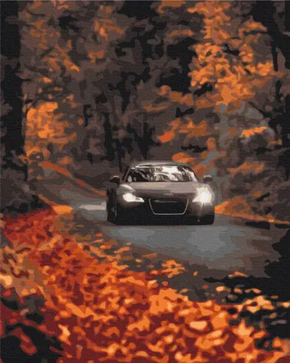 Autumn road | Brushme