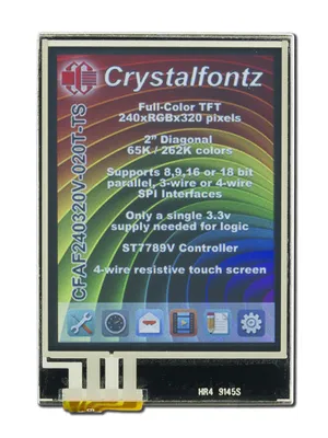 2\" Touchscreen Color TFT 240x320 from Crystalfontz