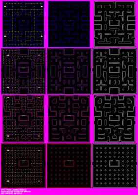 Mobile - Pac-Man (J2ME) - Mazes (240x320) - The Spriters Resource