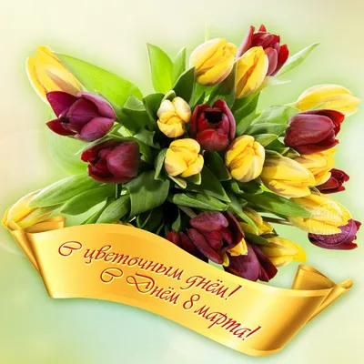 Купить свежие цветы в интернет-магазине flowersmagic.by - выгодные цены и  круглосуточная доставка - Подарить тюльпаны на 8 марта