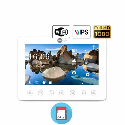 IP (Wi-Fi) видеодомофон NeoLight Sigma+ HD WF, IPS, Full HD