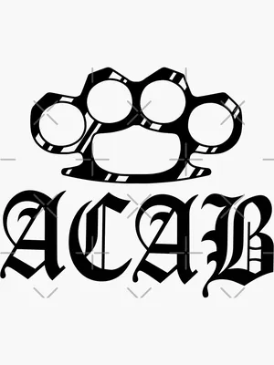 ACAB Gothic Design\" Photographic Print for Sale by jacquesi97 | Redbubble