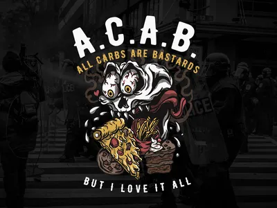 ACAB-Mini Banner-Embroidered-Iron On-Sew On Patch