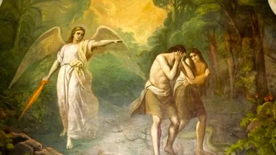 Адам и Ева в раю, 1830-е года.