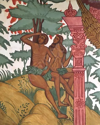 Адам и Ева в Эдемском саду (Земной рай) (ок.1610) (Севилья, Музей  искусств). Jan Brueghel sn. | Краска, Картины, Музей искусства