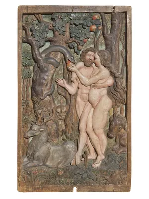 Барельеф «Адам и Ева в раю»»