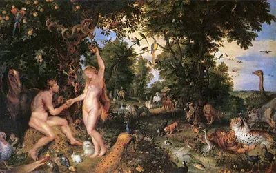Адам и Ева в раю | ArtBUP – международная платформа для живописи