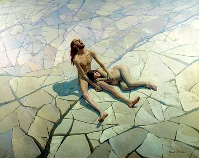Лукас Кранах Старший - Адам и Ева в Раю, 1525, 16×21 см: Описание  произведения | Артхив