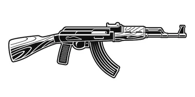 AK-47 PNG transparent image download, size: 1442x1135px