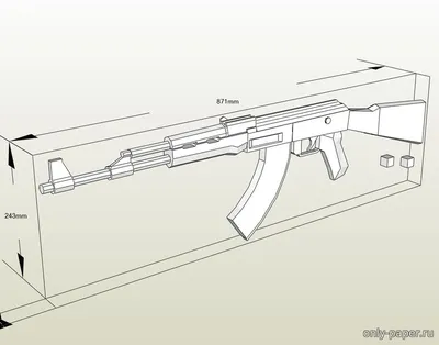 АК-47 Как Сделать из Доски - Автомат Калаш Легким Способом - Крафт для  Новичков - YouTube