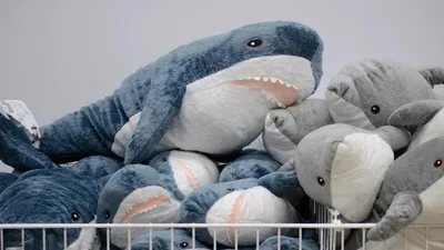 Черная акула из икея 100 см игрушка акула ikea Блохэй Shark doll  (ID#1613300575), цена: 735 ₴, купить на Prom.ua