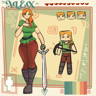 ArtStation - Minecraft Alex HD