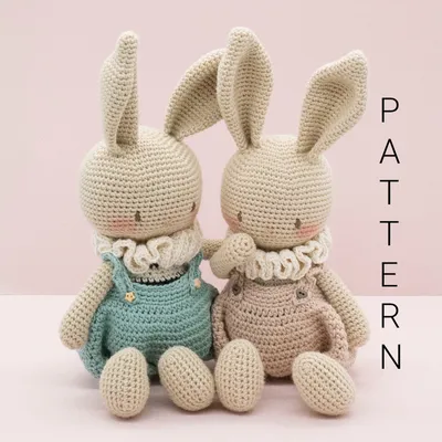 Amigurumi Crochet Pattern Honey the Bunny Rabbit Doll ENGLISH ONLY - Etsy