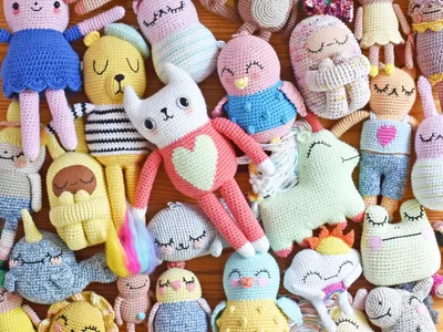 Amigurumi cuties pattern | Crochet bunny, puppy and teddy | lilleliis