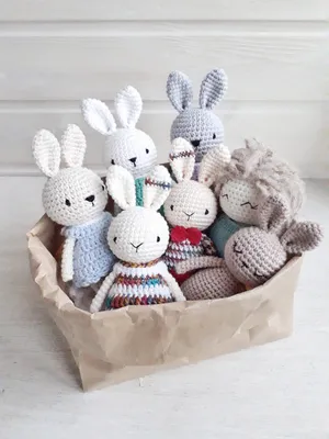 Amigurumi Bunny in dress crochet pattern for beginners, PDF