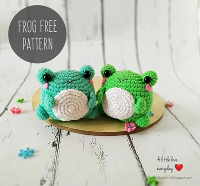 Amigurumi frog pattern - A little love everyday!