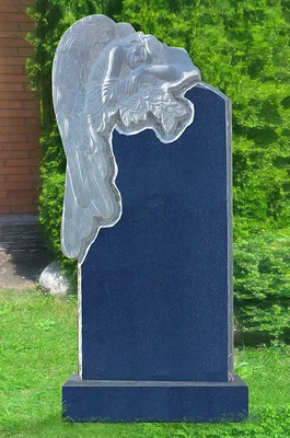 Памятник с ангелом из гранита на могилу №6