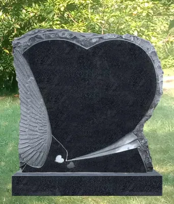 Гранитный памятник с Ангелом на кладбище недорого заказать в СПб