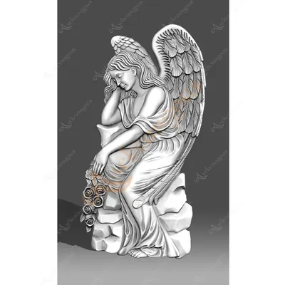 Очень красивый Памятник с ангелом на могилу А-1 заказать в Москве и области