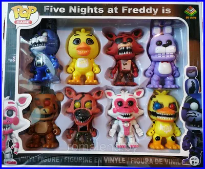 Набор Аниматроников 8 шт. Five Nights At Freddy s Funko POP Game (аналог)  (ID#94553041), цена: 40 руб., купить на Deal.by