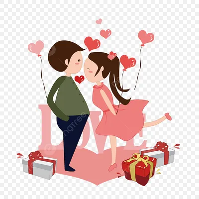 Поцелуй на день святого валентина исповедь признание любовь Аниме  изображение PNG , день, святого, Творческая простота PNG картинки и пнг PSD  рисунок для бесплатной загрузки