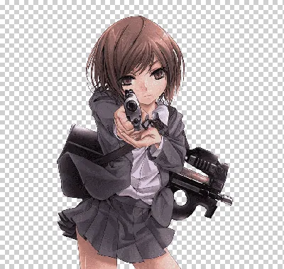 Девушки с оружием Аниме Рисунок Gunslinger Girl, Аниме, черные волосы,  фотография, карикатура png | Klipartz