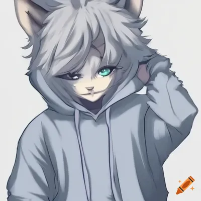 Cute muddy furry anime fox