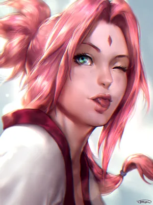 Фото Sakura Haruno / Сакура Харуно из аниме Naruto / Наруто, art by  Google123