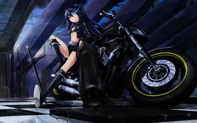 Стрелок с черной скалы (Black Rock Shooter) скачать фото обои для рабочего  стола